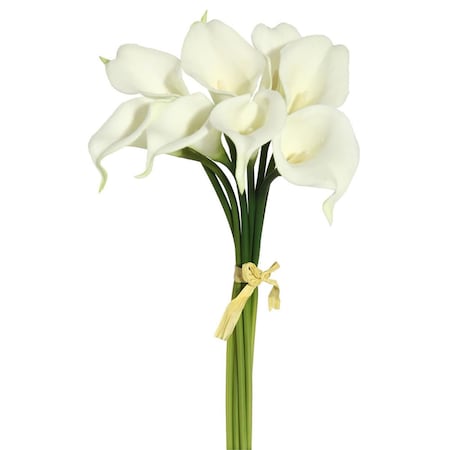 Dare2Decor 14 in. White Calla Lily Bundle 8 Bundle DA1487904